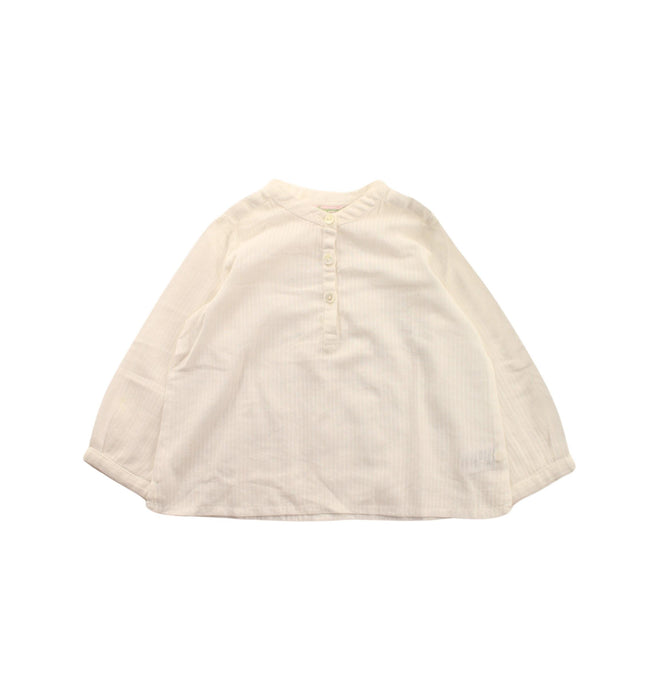 A White Long Sleeve Tops from Bonpoint in size 6-12M for girl. (Front View)