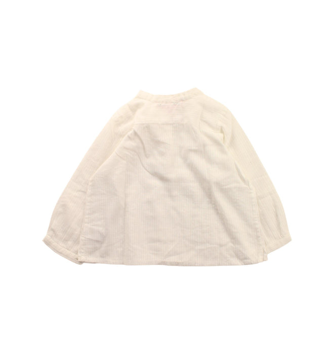 A White Long Sleeve Tops from Bonpoint in size 6-12M for girl. (Back View)