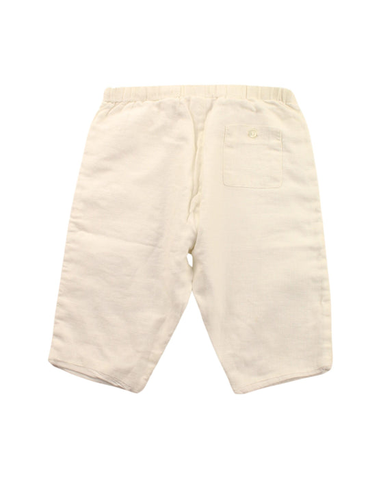 A White Casual Pants from Bonpoint in size 3-6M for boy. (Back View)