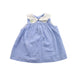A Blue Sleeveless Dresses from Jacadi in size 6-12M for girl. (Front View)