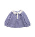 A Blue Long Sleeve Tops from Jacadi in size 12-18M for girl. (Front View)