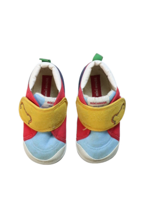 A Multicolour Sneakers from Miki House in size 18-24M for boy. (Back View)