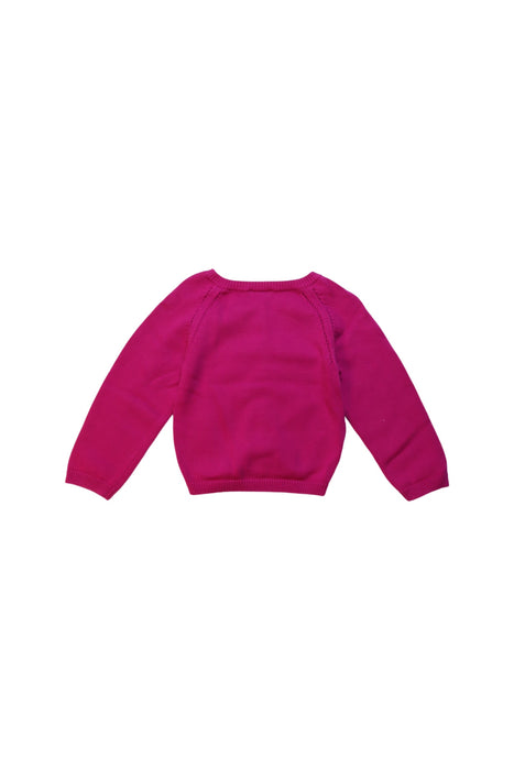 A Red Cardigans from Jacadi in size 3T for girl. (Back View)