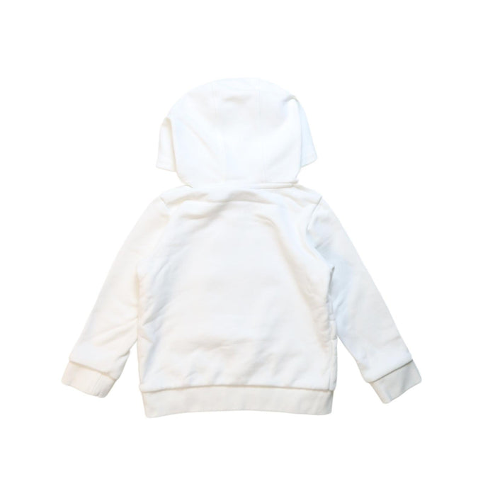 A White Hooded Sweatshirts from Fila in size 4T for neutral. (Back View)