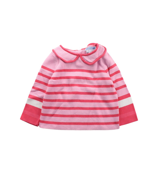 A Pink Knit Sweaters from Jacadi in size 3-6M for girl. (Front View)