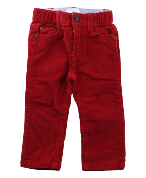 A Red Casual Pants from Jacadi in size 6-12M for girl. (Front View)