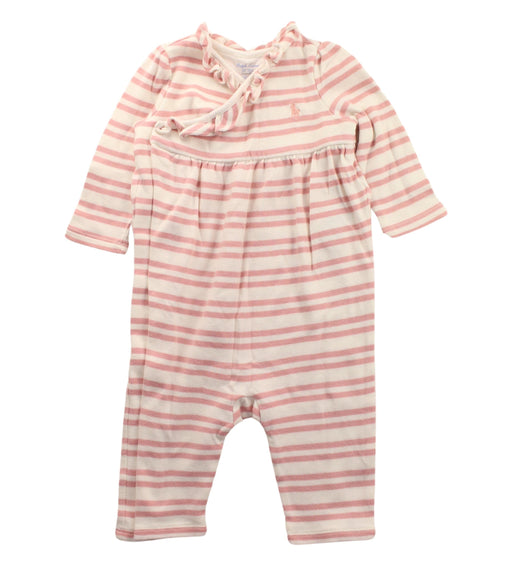 A White Long Sleeve Jumpsuits from Ralph Lauren in size 3-6M for girl. (Front View)