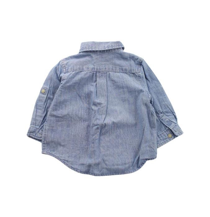 A Blue Lightweight Jackets from Ralph Lauren in size 3-6M for girl. (Back View)