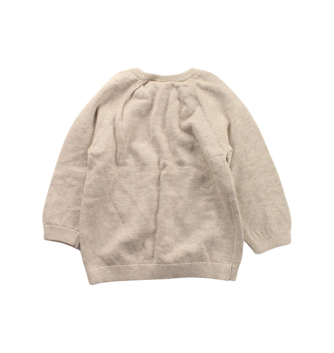 A Beige Knit Sweaters from Seed in size 6-12M for girl. (Back View)