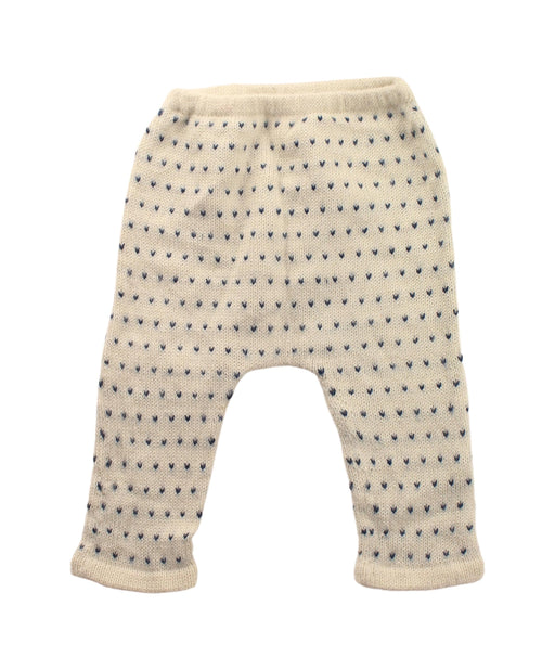 A Ivory Sweatpants from Oeuf in size 6-12M for girl. (Front View)