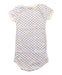 A Blue Short Sleeve Bodysuits from Petit Bateau in size 6-12M for boy. (Back View)