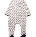 A Blue Onesies from Petit Bateau in size 6-12M for boy. (Back View)