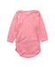 A Pink Long Sleeve Bodysuits from Petit Bateau in size 6-12M for girl. (Back View)