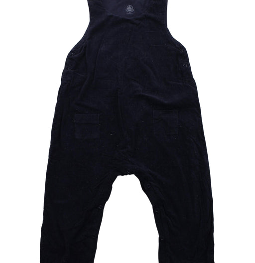 A Navy Sleeveless Jumpsuits from Petit Bateau in size 6-12M for neutral. (Front View)