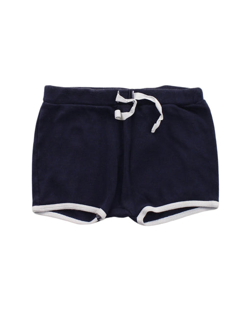 A Blue Shorts from Petit Bateau in size 2T for girl. (Front View)