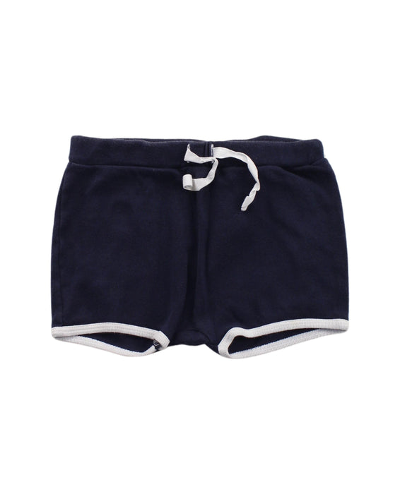 A Blue Shorts from Petit Bateau in size 2T for girl. (Front View)
