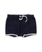 A Blue Shorts from Petit Bateau in size 2T for girl. (Front View)