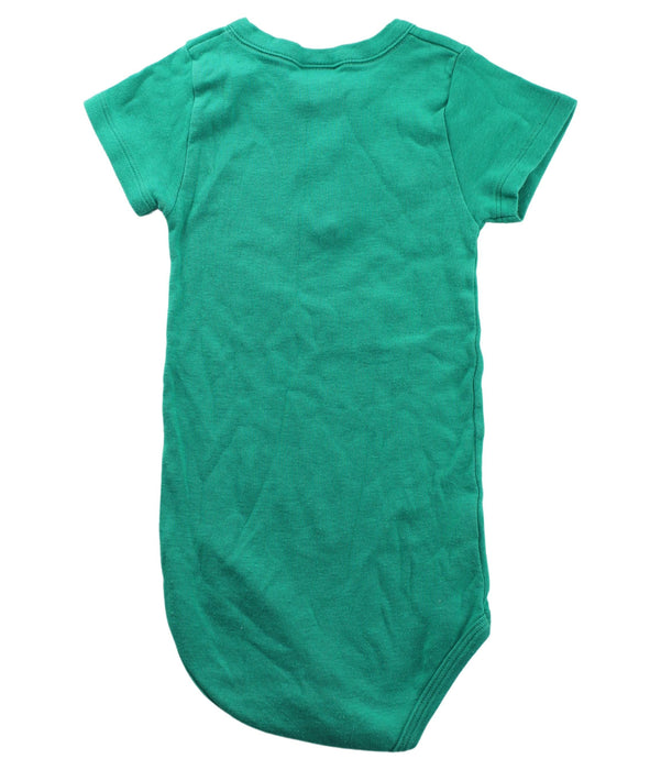 A Green Short Sleeve Bodysuits from Petit Bateau in size 2T for boy. (Back View)