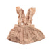 A Beige Overall Dresses from Louis Louise in size 3-6M for girl. (Front View)
