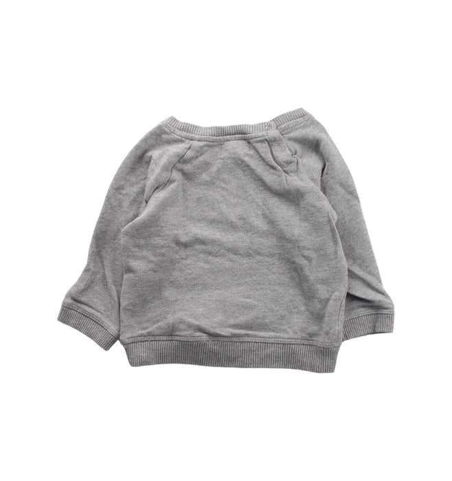 A Grey Crewneck Sweatshirts from Louis Louise in size 6-12M for girl. (Back View)