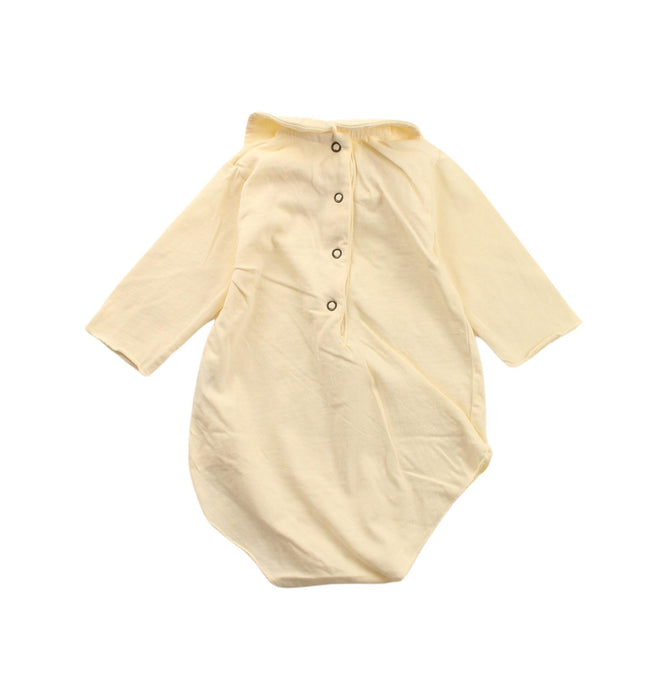 A Yellow Long Sleeve Bodysuits from Babe & Tess in size 0-3M for girl. (Back View)