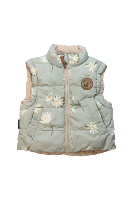 A Multicolour Outerwear Vests from Crywolf in size 6-12M for girl. (Front View)