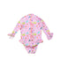 A Multicolour Swimsuits from Lison in size 6-12M for girl. (Back View)