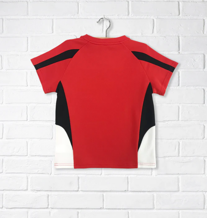 A Red Short Sleeve T Shirts from CDNIS in size 4T for neutral. (Back View)