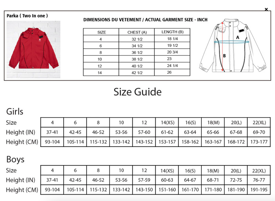 A Red Lightweight Jackets from CDNIS in size 4T for neutral. 
