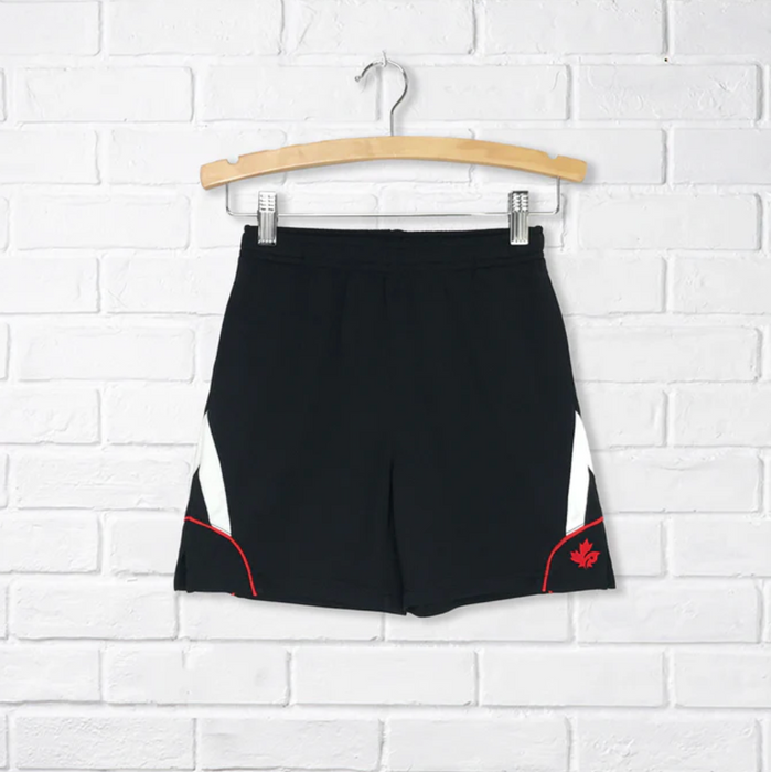 A Black Shorts from CDNIS in size 4T for neutral. (Front View)