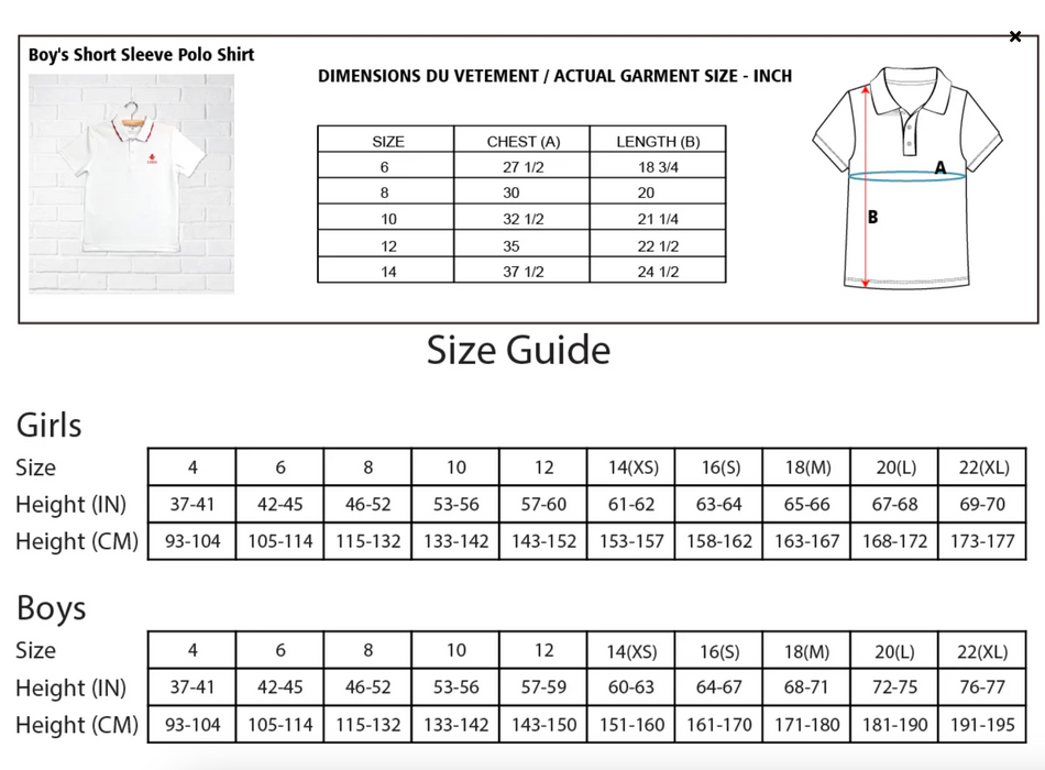 A White Short Sleeve Polos from CDNIS in size 4T for boy. 