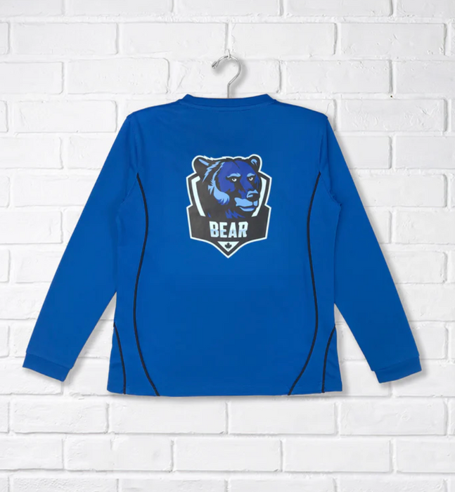 A Blue Long Sleeve T Shirts from CDNIS in size 4T for neutral. (Back View)