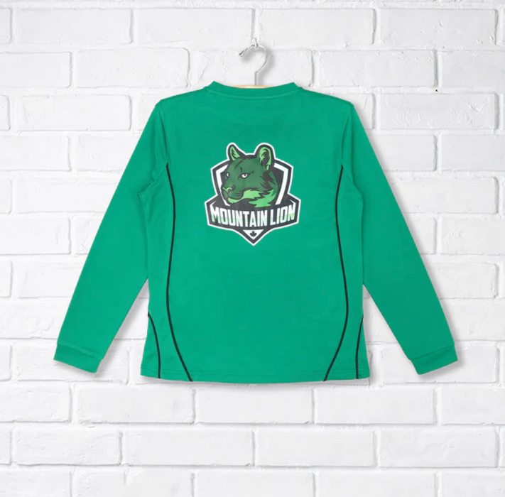 A Green Long Sleeve T Shirts from CDNIS in size 4T for neutral. (Back View)