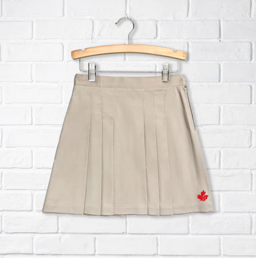 A Beige Mid Skirts from CDNIS in size 4T for girl. (Front View)