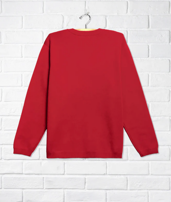 A Red Long Sleeve Tops from CDNIS in size 4T for neutral. (Back View)