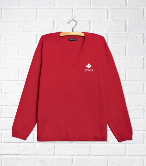 A Red Long Sleeve Tops from CDNIS in size 4T for neutral. (Front View)