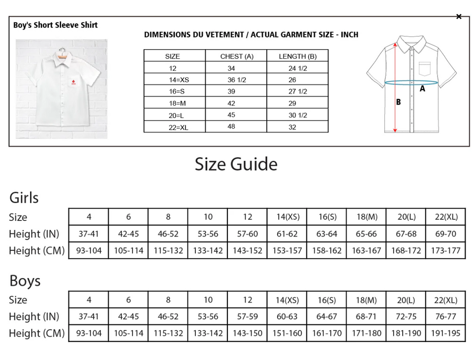 A White Short Sleeve Shirts from CDNIS in size 4T for boy. 