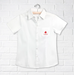 A White Short Sleeve Shirts from CDNIS in size 4T for girl. (Front View)