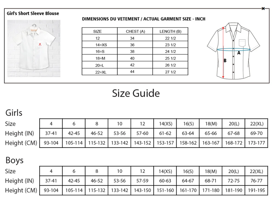 A White Short Sleeve Shirts from CDNIS in size 4T for girl. 