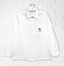 A White Long Sleeve Shirts from CDNIS in size 4T for boy. (Front View)