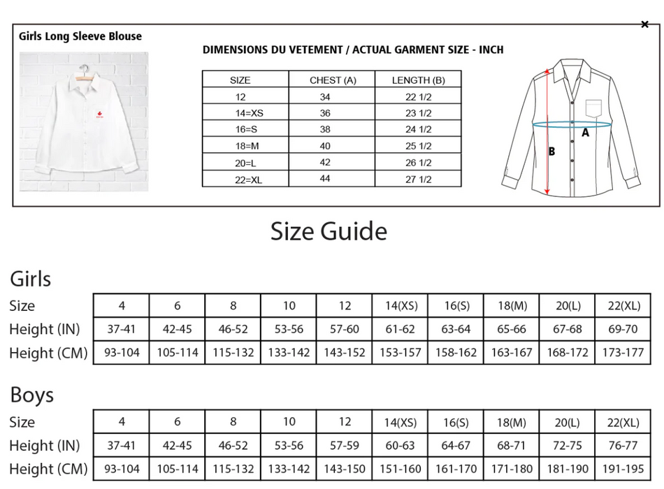 A White Long Sleeve Shirts from CDNIS in size 4T for girl. 