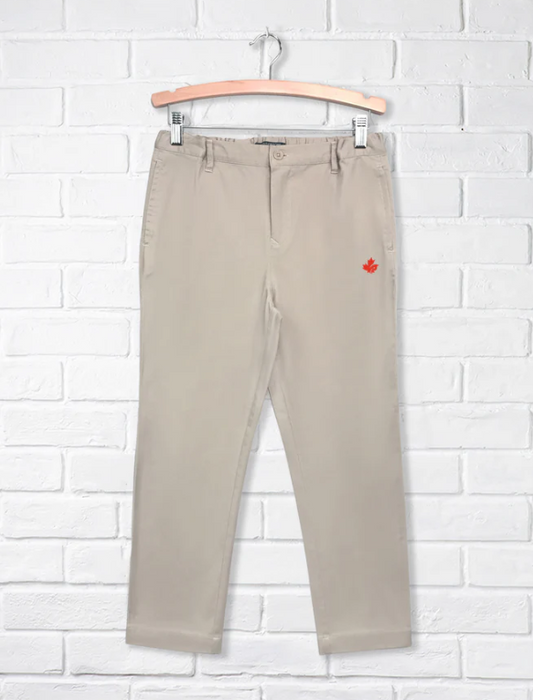 A Beige Casual Pants from CDNIS in size 4T for boy. (Front View)