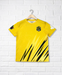 A Yellow Short Sleeve T Shirts from CDNIS in size 4T for neutral. (Front View)