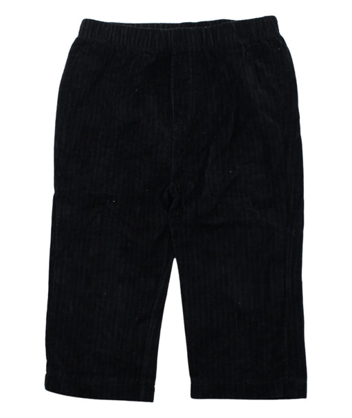 A Black Casual Pants from Miniclasix in size 6-12M for boy. (Front View)