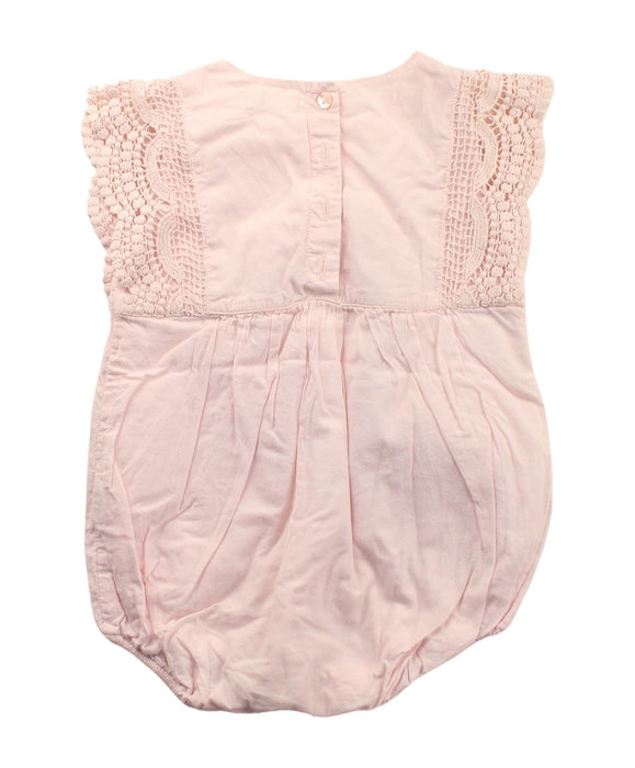 A Pink Sleeveless Bodysuits from Jamie Kay in size 6-12M for girl. (Back View)