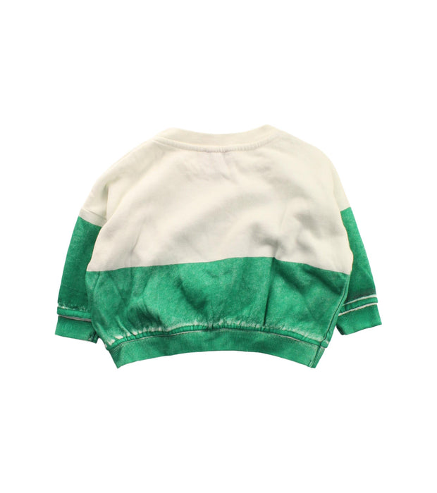 A Green Buttoned Sweatshirts from Bobo Choses in size 6-12M for boy. (Back View)