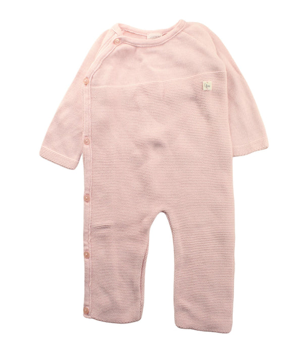 A Pink Long Sleeve Jumpsuits from Carrément Beau in size 6-12M for girl. (Front View)