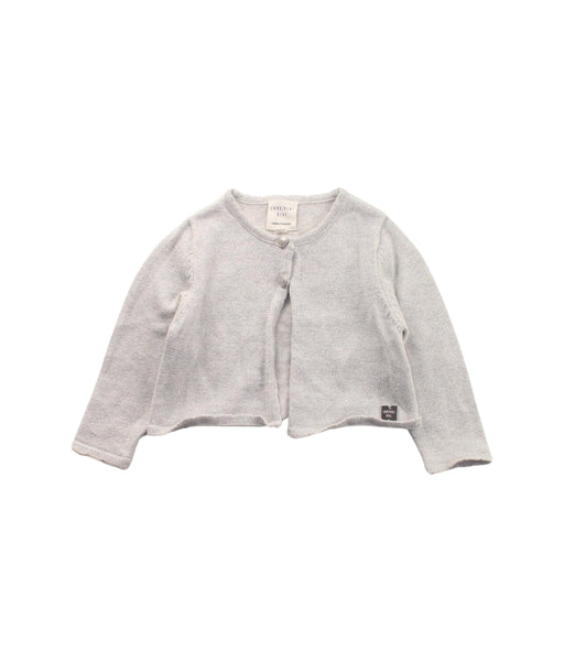 A Grey Cardigans from Carrément Beau in size 3-6M for girl. (Front View)