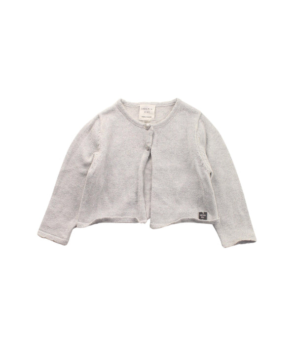 A Grey Cardigans from Carrément Beau in size 3-6M for girl. (Front View)