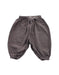 A Taupe Casual Pants from Bonton in size 0-3M for girl. (Front View)